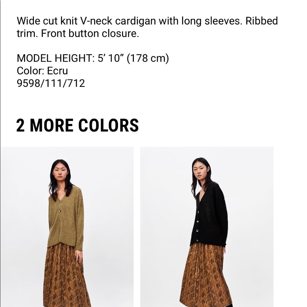 Zara rustic textured cardigan - Picture 8 of 8